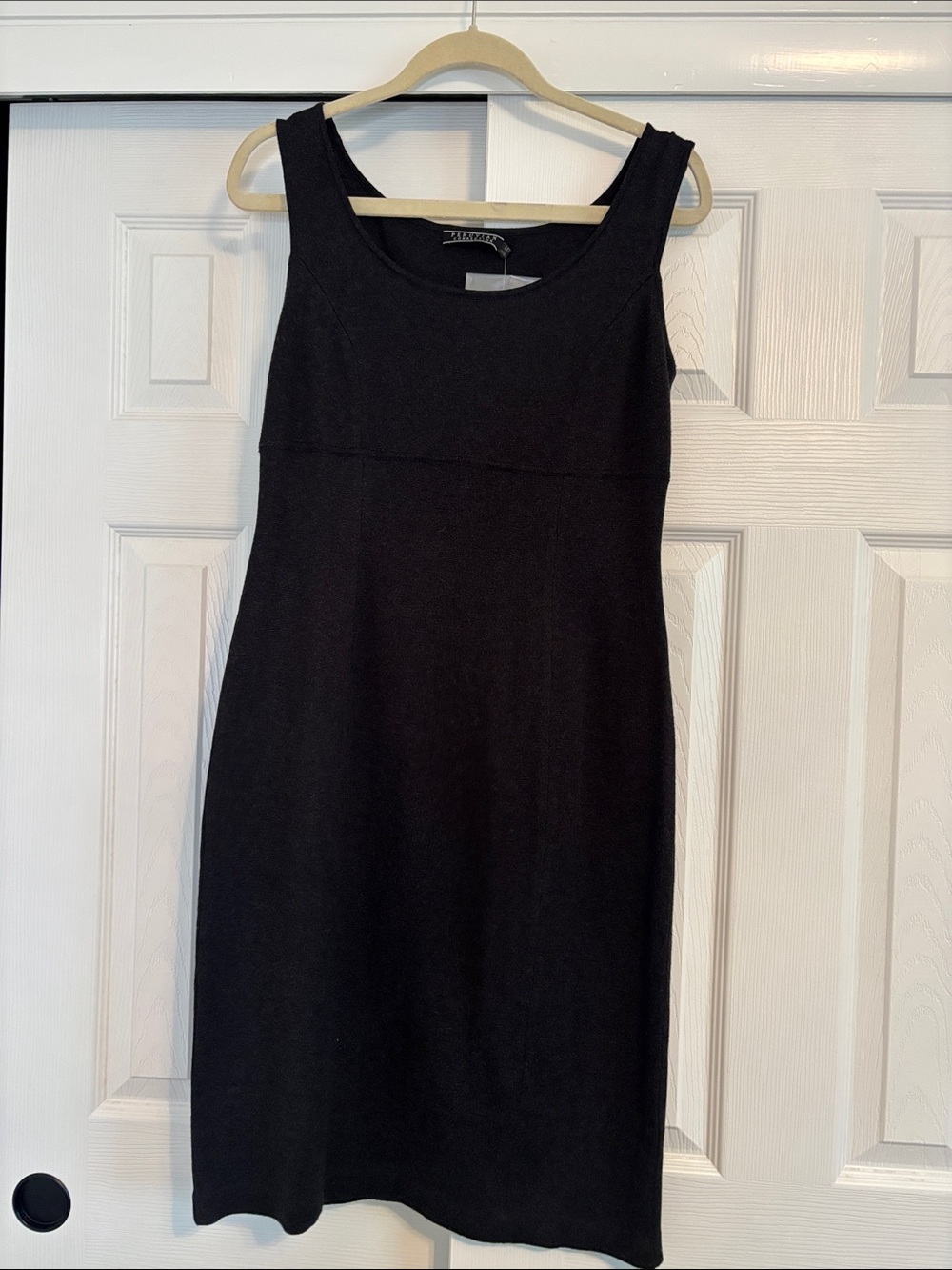 Peruvian Connection Black Sleeveless Midi Dress NWT 100% Pima Cotton